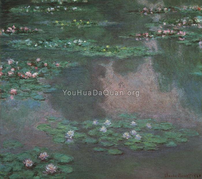 Water Lillies I - 克劳德·莫奈